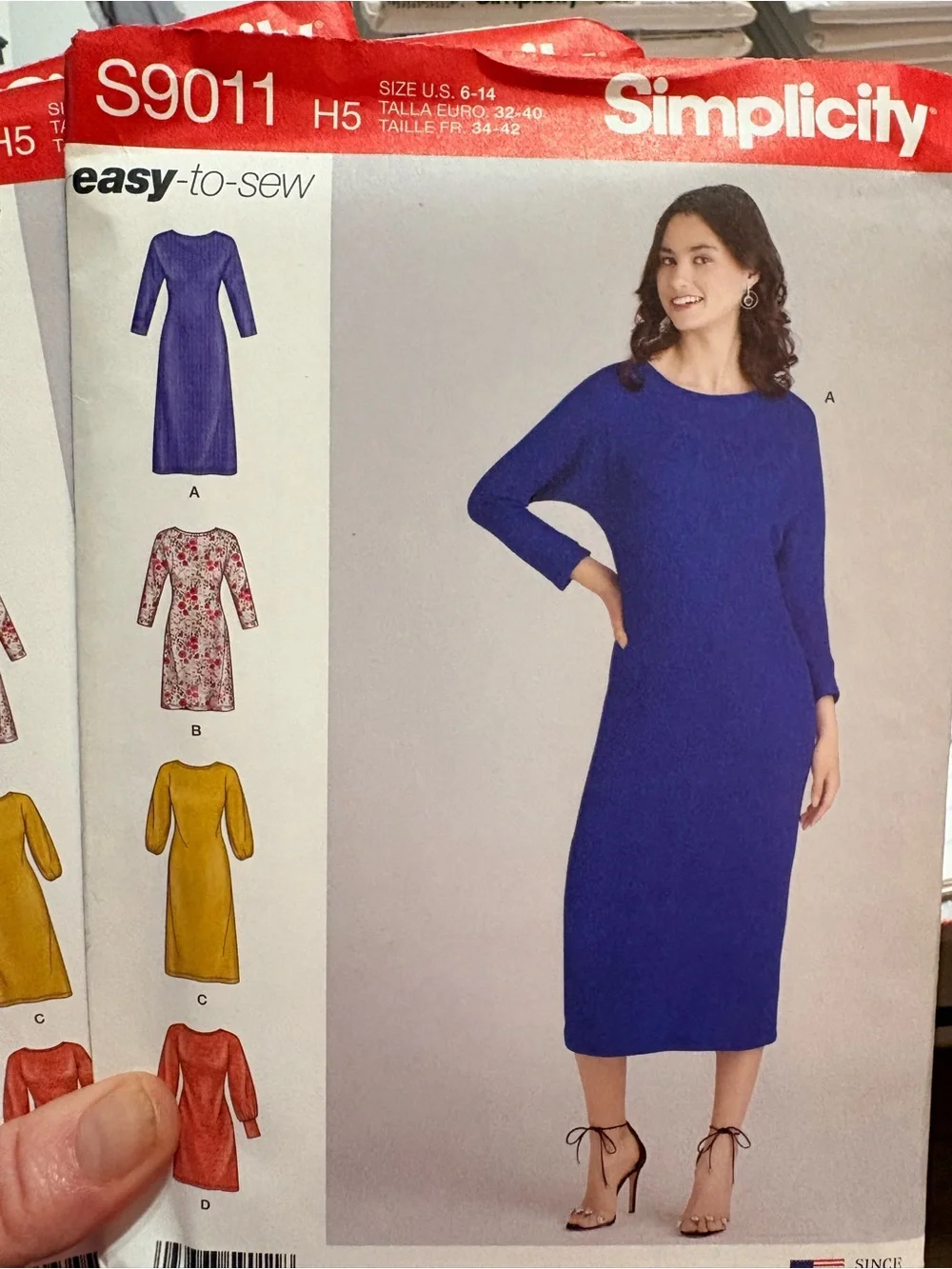 BN UNCUT SIMPLICITY 9011 H5 DRESS SEWING PATTERNS